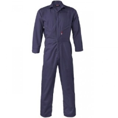 FR Zipper Pocket Coverall - Navy Blue 7 oz. Indura Ultra-Soft Fabric